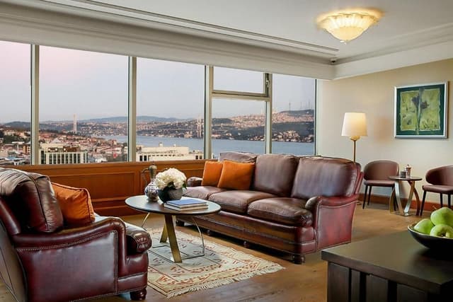 Presidential King Suite with Terrace & Hot Tub - Bosphorus View, Club Lounge Access