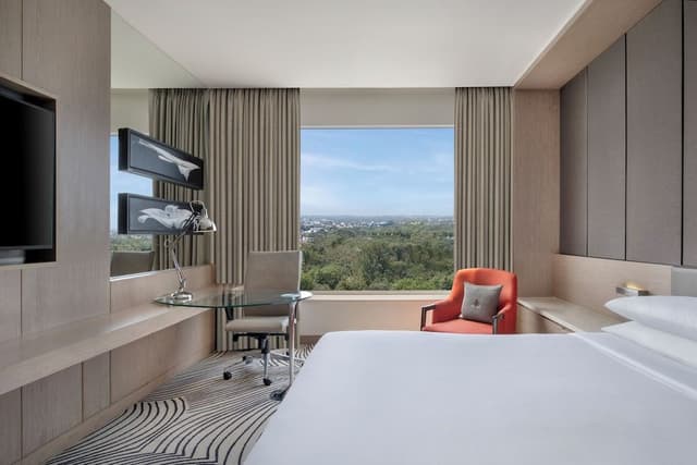 Club Room, 1 King Bed, City View