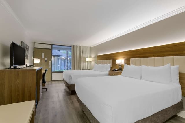 Standard Room, 2 Queen Beds, Non Smoking, Refrigerator & Microwave