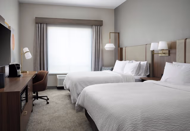 Standard Room, 2 Double Beds, Mobility Accessible (Top Floor)
