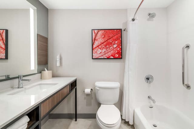 2 QUEEN BEDS BATHTUB
