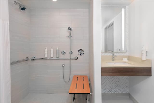 2 DOUBLE MOBILITY ACCESS W/ ROLL IN SHOWER
