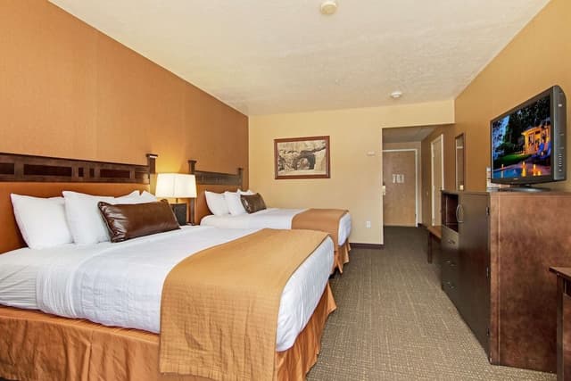 Standard Room, 2 Queen Beds, Non Smoking, Refrigerator & Microwave
