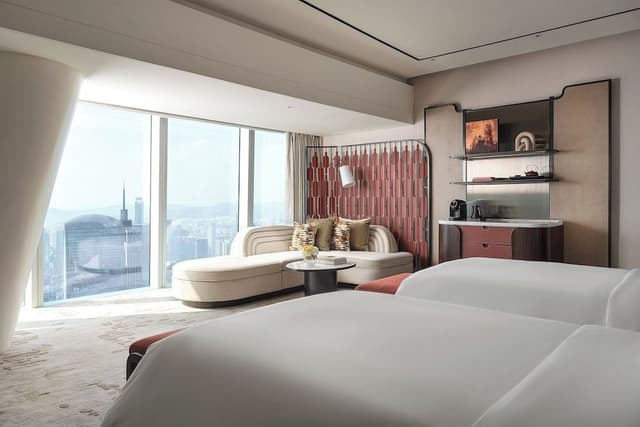 Skyline City View Room with Two Double Beds