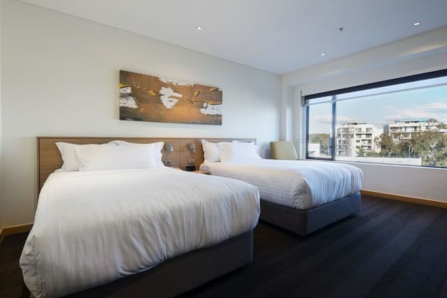 Standard Room, 2 Double Beds, City View