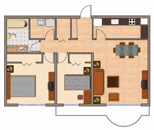 Family Apartment, 2 Bedrooms