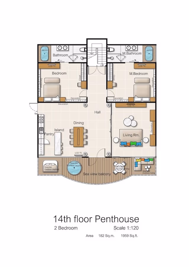 Executive Penthouse 3 Bedroom