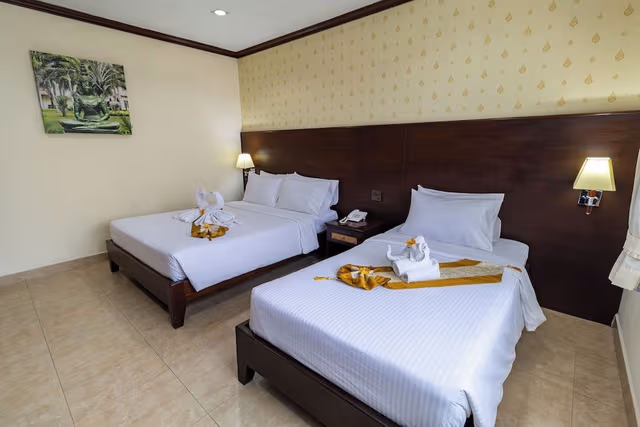 Deluxe Apartment, 2 Bedrooms, Garden View