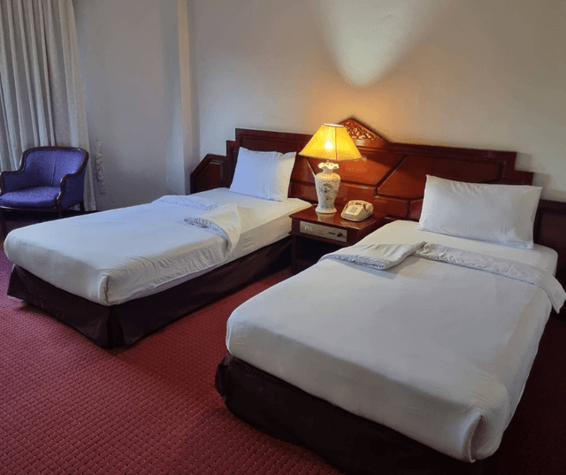 Twin Bed Room With Air conditioning