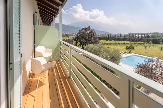 Comfort Double Room, Balcony, Pool View
