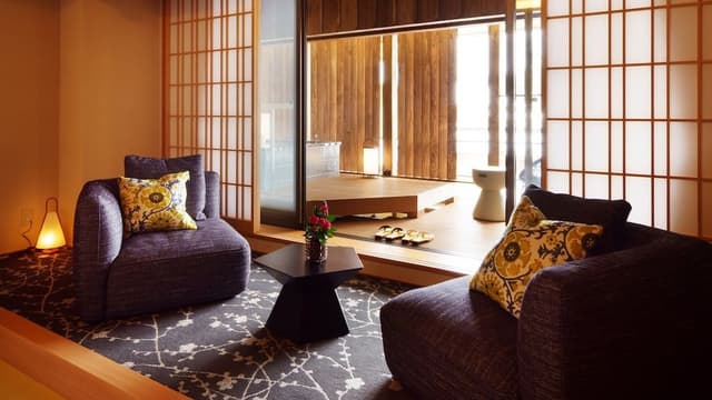 Japanese Modern Twin Room A Type Open-air bath with Terrace, Non-Smoking