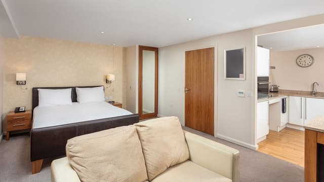 Studio Suite, 1 King Bed, Accessible, Kitchen