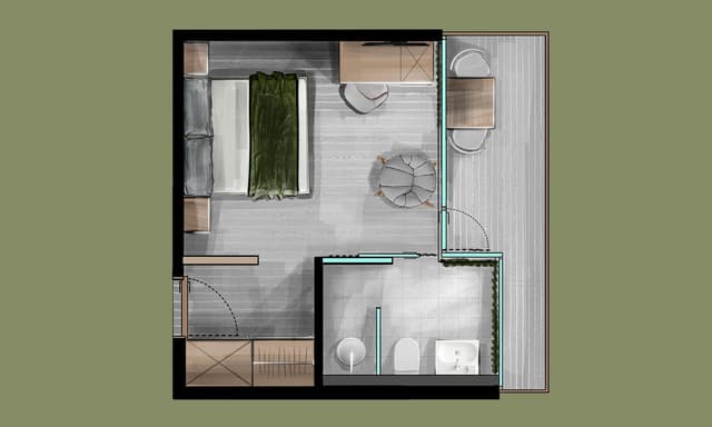 Double Room mountain View and balcony