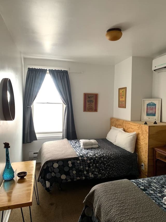 Economy Double or Twin Room, 2 Queen Beds, Non Smoking, Shared Bathroom