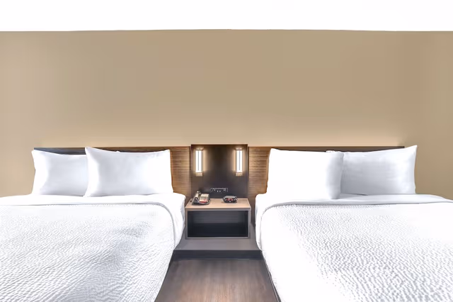 Deluxe Room, 2 Queen Beds, Non Smoking, Refrigerator & Microwave