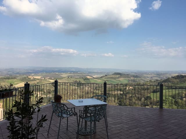 Camera doppia terrazzo vista collina