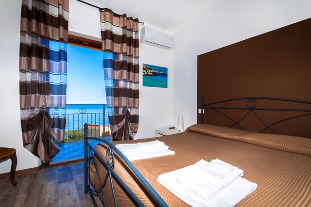 Quadruple Room, Balcony, Sea View