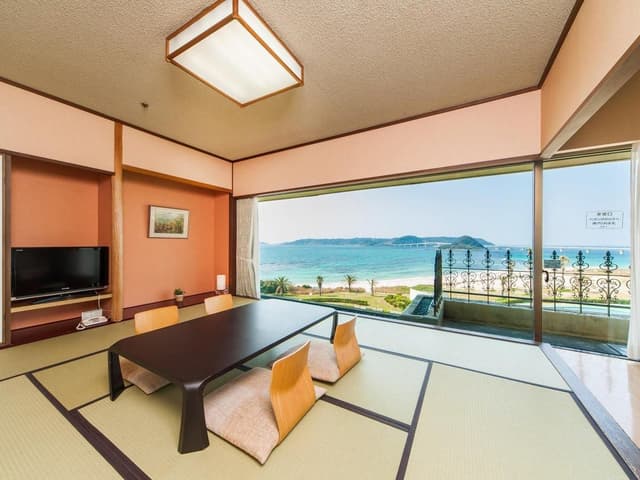 Seaside Tsunoshima Ohashi and Ocean View Japanese Style Room with 10 Tatami - Non-Smoking