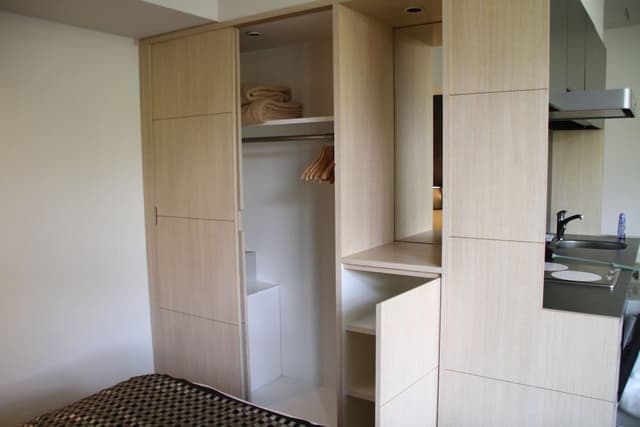 Studio Apartment (1 King or Twin and Queen Wall Bed)