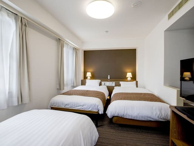 Triple Room, Non Smoking (24 sqm, 110cm Size Bed x3, for 1-3 People)