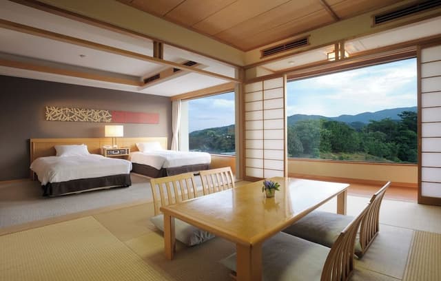 Twin Room with Japanese Tatami Room(Dinner: Japanese Washoku), Non Smoking, 56sqm