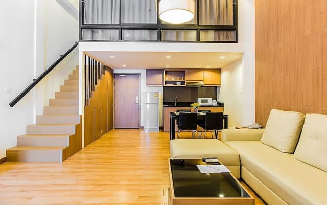 Duplex, 1 King Bed, Non Smoking, Kitchen