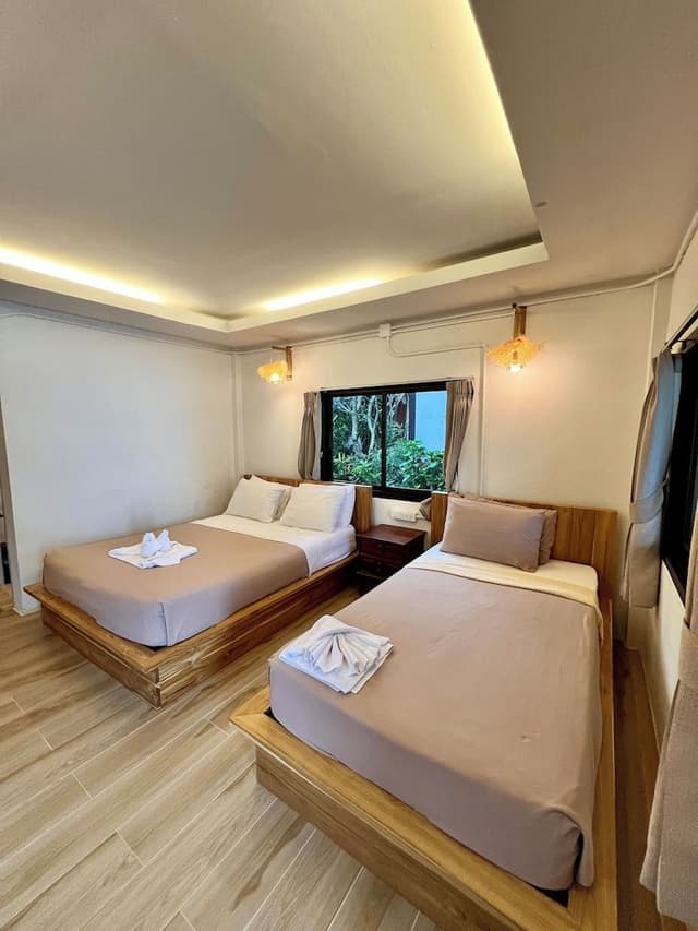 Comfort Bungalow, Multiple Beds, Beach View