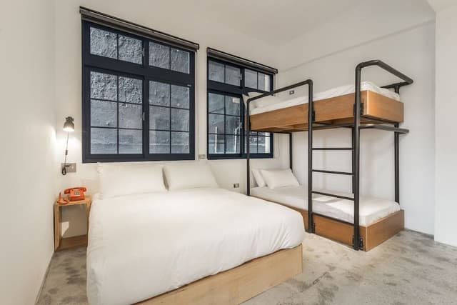 Large Family Quadruple Room (1 Double Bed and 1 Twin Bunk Bed)