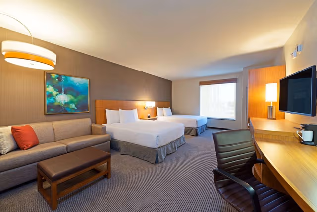 Standard Room, 2 Queen Beds, Accessible (Roll-In Shower)