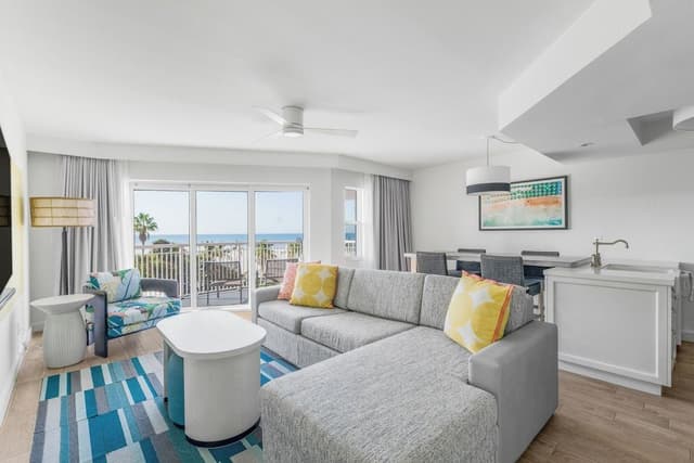 Deluxe Room, 1 King Bed with Sofa bed, Beach View (Grand King)