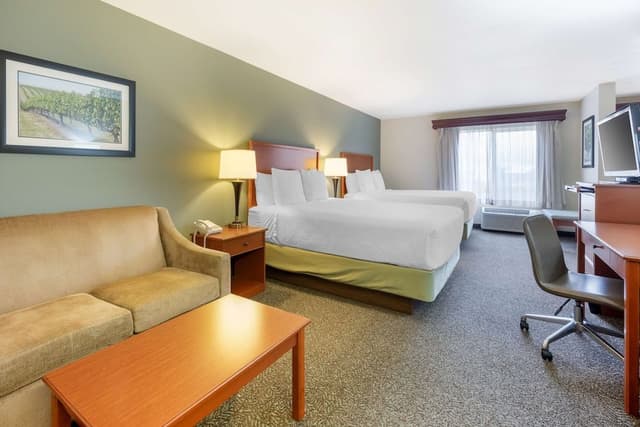 Standard Room, 2 Queen Beds, Non Smoking, Refrigerator & Microwave