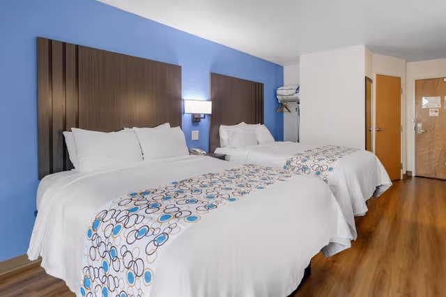Standard Room, 2 Queen Beds, Non Smoking, Refrigerator & Microwave