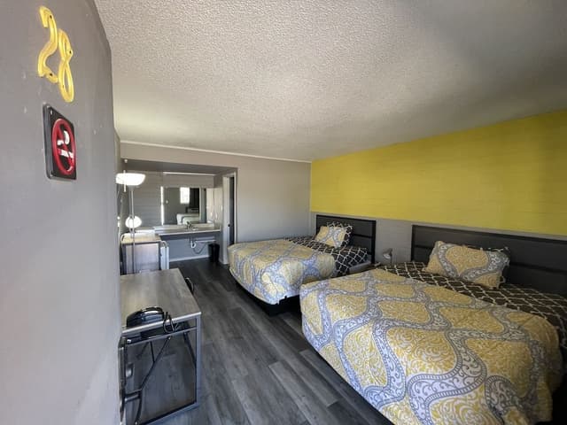 Deluxe Room, 2 Queen Beds, Non Smoking, Refrigerator & Microwave