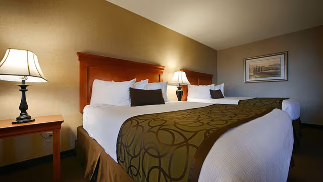 Standard Room, 2 Queen Beds, Non Smoking, Refrigerator & Microwave