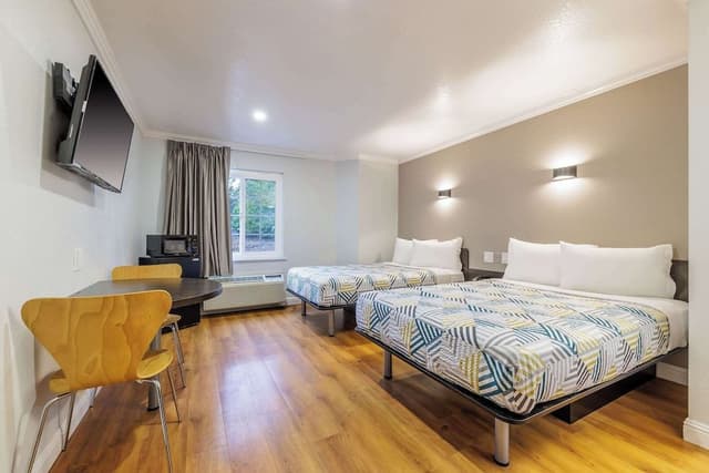 Standard Room, 2 Double Beds, Non Smoking, Refrigerator & Microwave