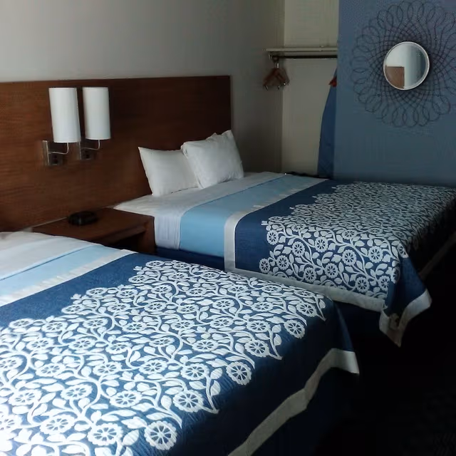 Double Room, 2 Double Beds, Non Smoking