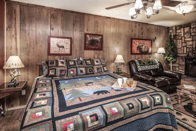 Lodge Room with Wood Fireplace - Lodge 109