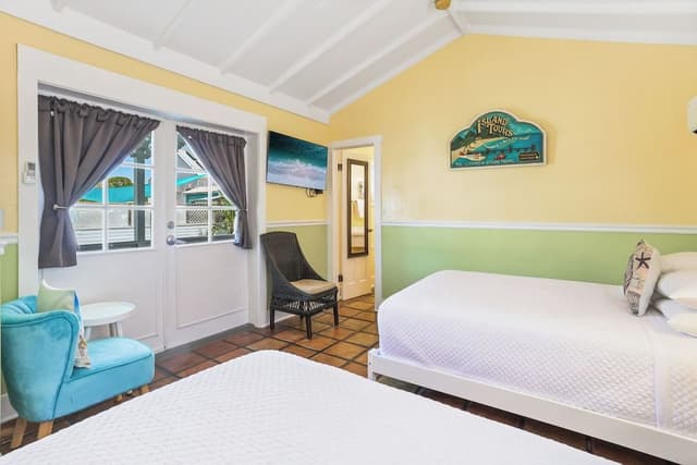 Standard Room, 2 Double Beds, Nonsmoking, Private Bathroom