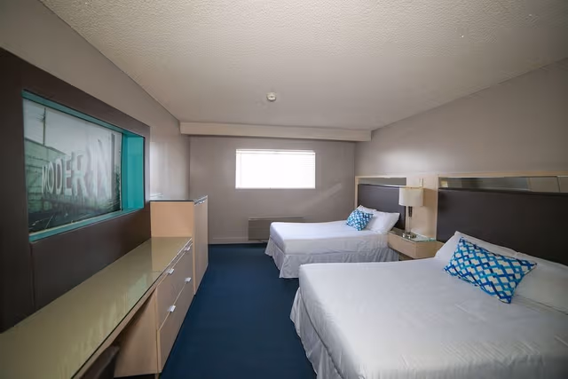Standard Room, 2 Double Beds, Non Smoking