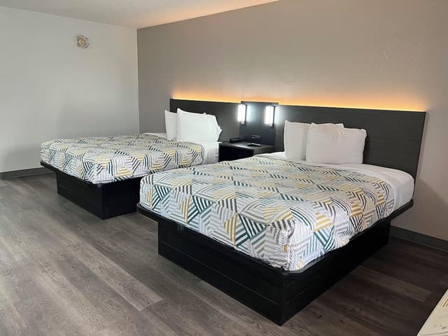 Deluxe Room, 2 Double Beds, Non Smoking, Refrigerator & Microwave