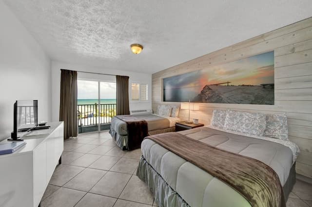 Standard Double Room, 2 Double Beds, Ocean View