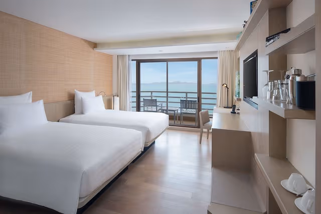 Executive Room, 2 Twin Beds, Club Lounge Access, Sea View