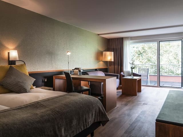 Modern, air-conditioned Deluxe room with balcony