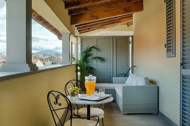 Double or Twin Room, Terrace, City View