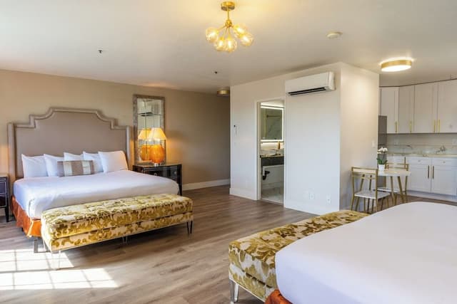 Studio Suite, Multiple Beds, Kitchen