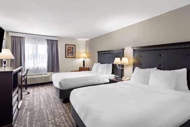 Standard Room, 2 Queen Beds, Non Smoking, Refrigerator & Microwave (Pet Friendly)