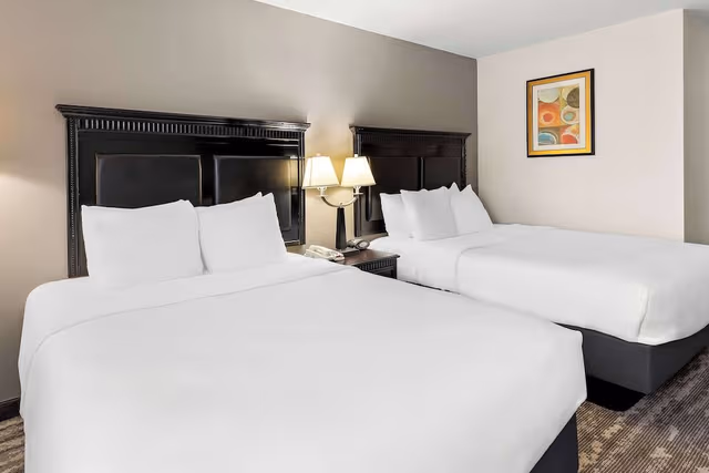 Standard Room, 2 Double Beds, Accessible, Refrigerator & Microwave (Pet Friendly)