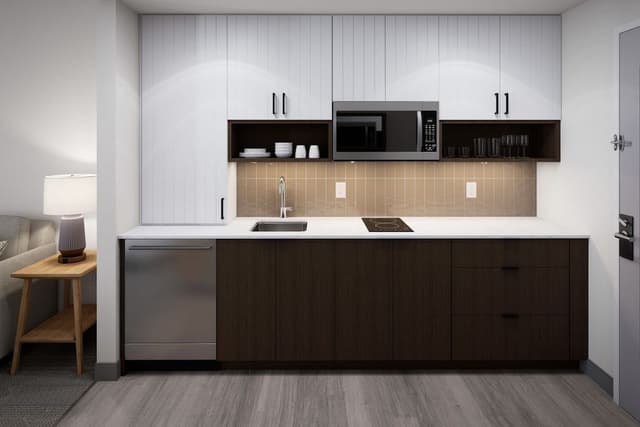 Studio Suite, 1 Queen Bed, Kitchen
