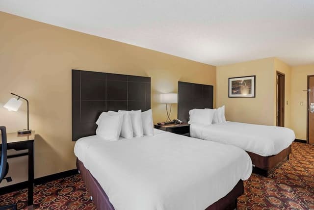 Standard Room, 2 Queen Beds, Non Smoking, Refrigerator & Microwave