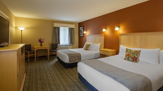 Standard Room, 2 Queen Beds, Non Smoking, Refrigerator & Microwave